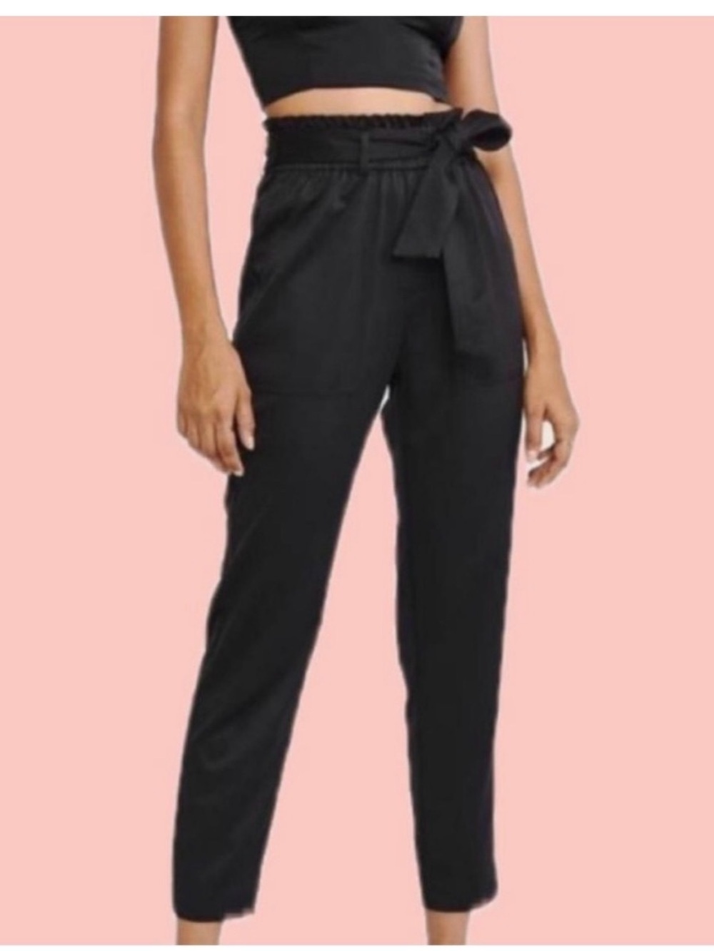 Abercrombie & Fitch Black Satin Pants Size S